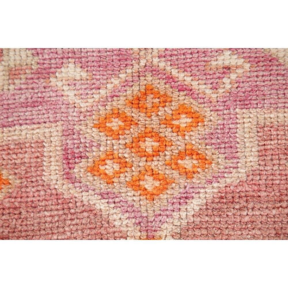 Vegetable Dye Kazak Oriental Hand Knotted Wool Turkish Rug - 11'1" x 2'9" Runner