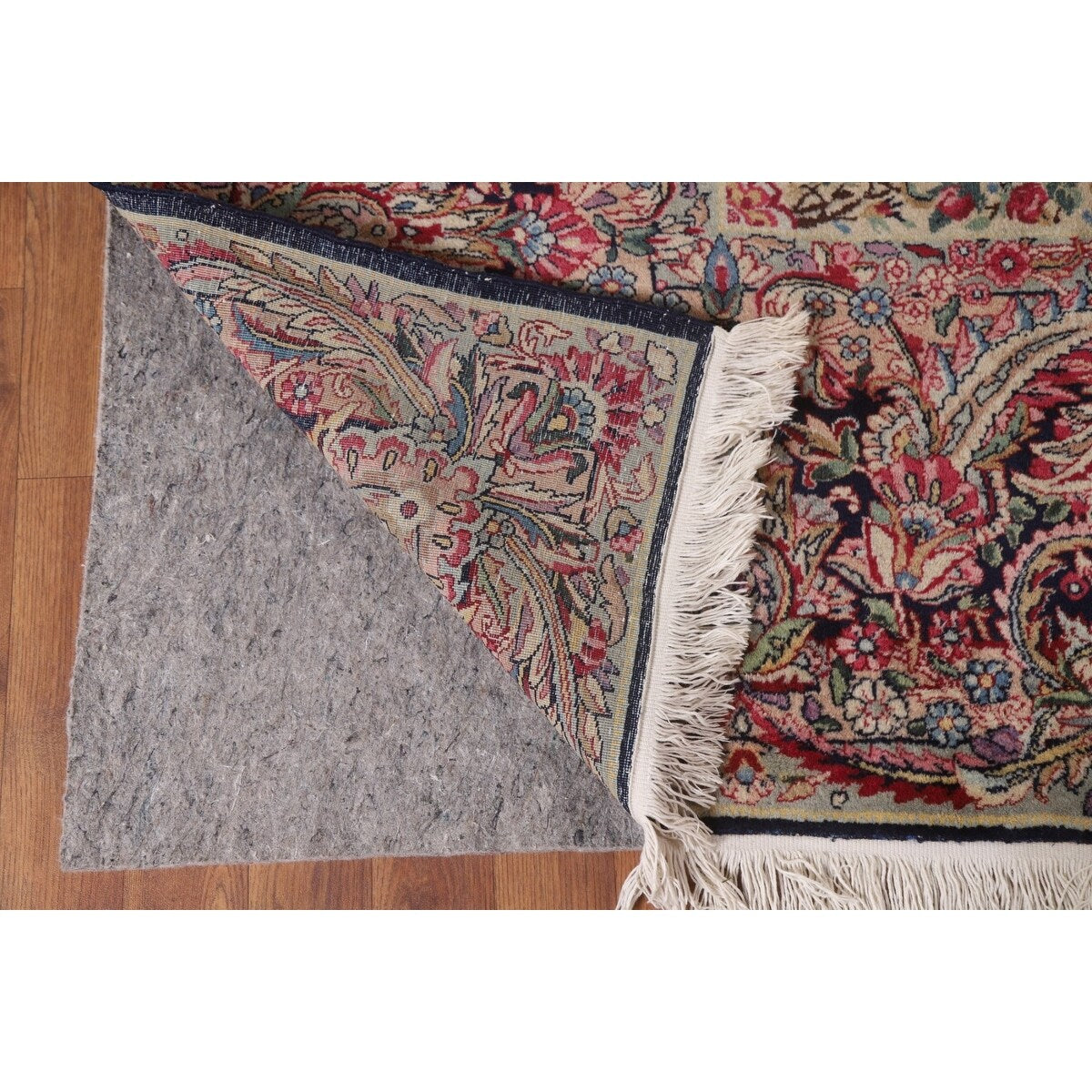 Vegetable Dye Kerman Persian Antique Area Rug Handmade Wool Carpet - 8'9" x 11'9"