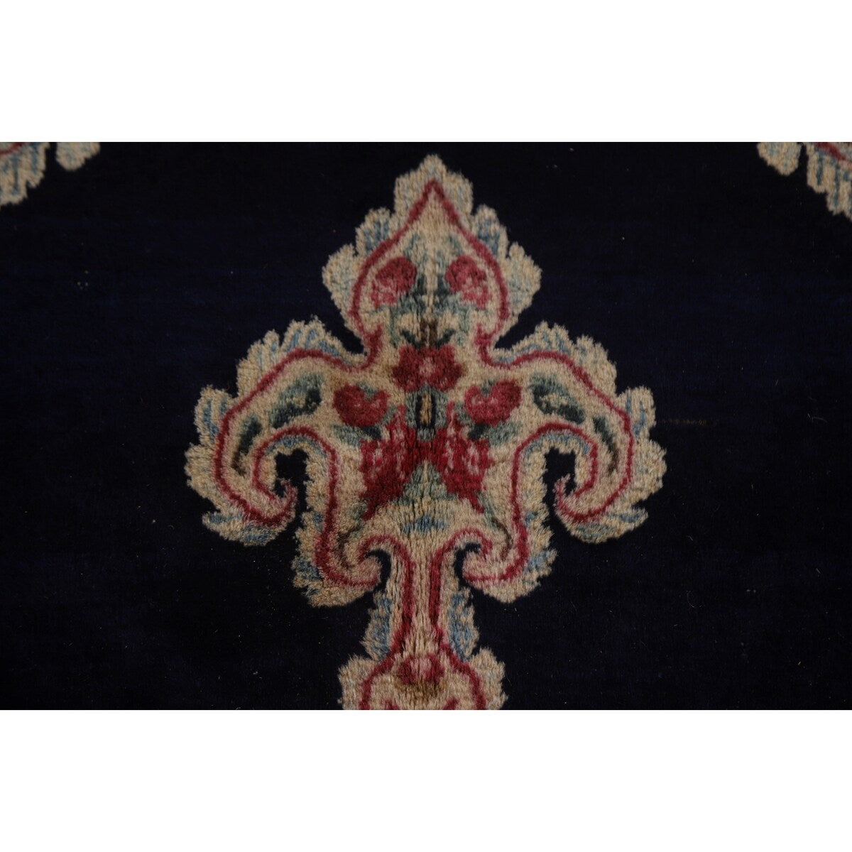 Vegetable Dye Kerman Persian Antique Area Rug Handmade Wool Carpet - 8'9" x 11'9"