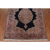 Vegetable Dye Kerman Persian Antique Area Rug Handmade Wool Carpet - 8'9" x 11'9"
