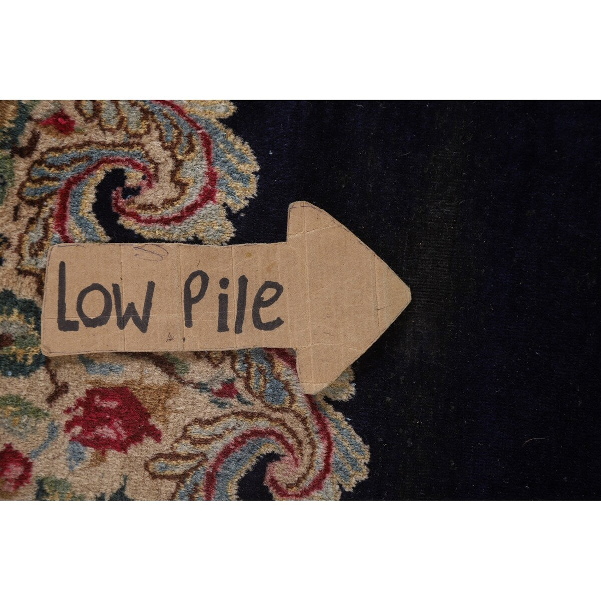 Vegetable Dye Kerman Persian Antique Area Rug Handmade Wool Carpet - 8'9" x 11'9"