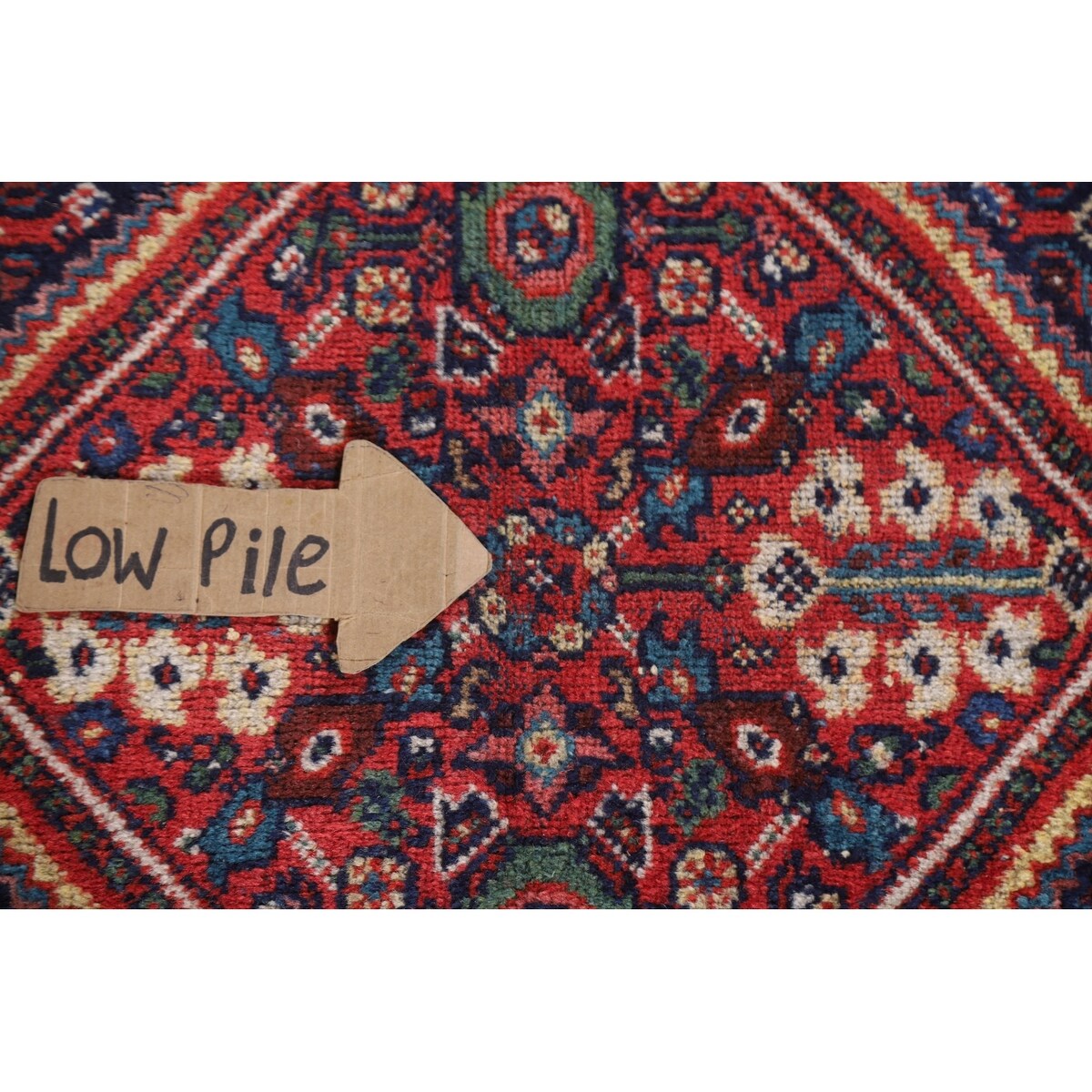Vegetable Dye Mahal Persian Antique Accent Rug Handmade Wool Carpet - 4'4"x 6'7"