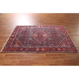 Vegetable Dye Mahal Persian Antique Accent Rug Handmade Wool Carpet - 4'4"x 6'7"
