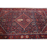 Vegetable Dye Mahal Persian Antique Accent Rug Handmade Wool Carpet - 4'4"x 6'7"