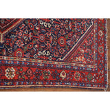 Vegetable Dye Mahal Persian Antique Accent Rug Handmade Wool Carpet - 4'4"x 6'7"