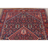 Vegetable Dye Mahal Persian Antique Accent Rug Handmade Wool Carpet - 4'4"x 6'7"
