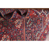 Vegetable Dye Mahal Persian Antique Accent Rug Handmade Wool Carpet - 4'4"x 6'7"