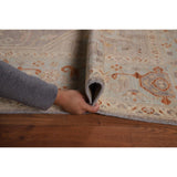 Vegetable Dye Oushak Area Rug Handmade Grey Wool Carpet - 8'4"x 10'10"