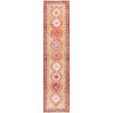 Vegetable Dye Oushak Oriental Hand Knotted Wool Turkish Rug - 11'11" x 2'10" Runner