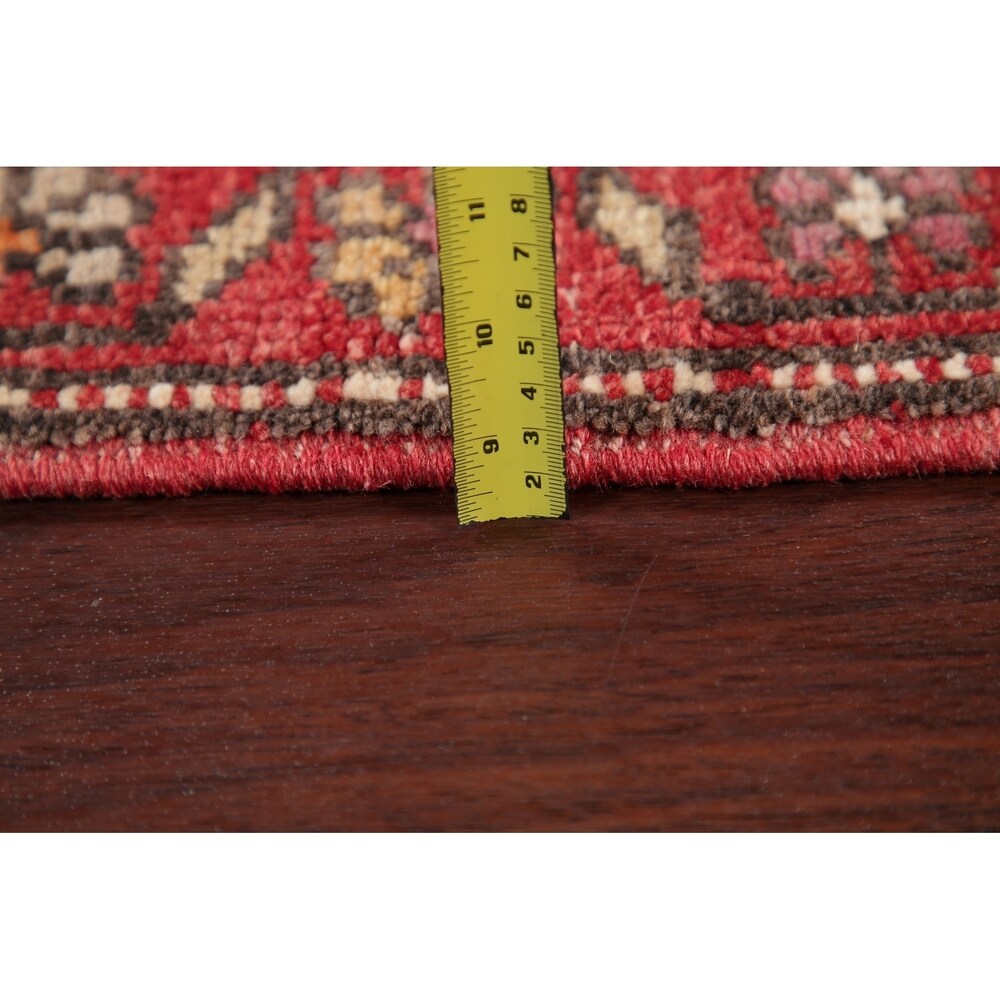 Vegetable Dye Oushak Oriental Hand Knotted Wool Turkish Rug - 11'11" x 2'10" Runner