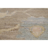 Vegetable Dye Oushak Turkish Rug Handmade Transitional Wool Carpet - 7'11"x 9'10"