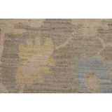 Vegetable Dye Oushak Turkish Rug Handmade Transitional Wool Carpet - 7'11"x 9'10"