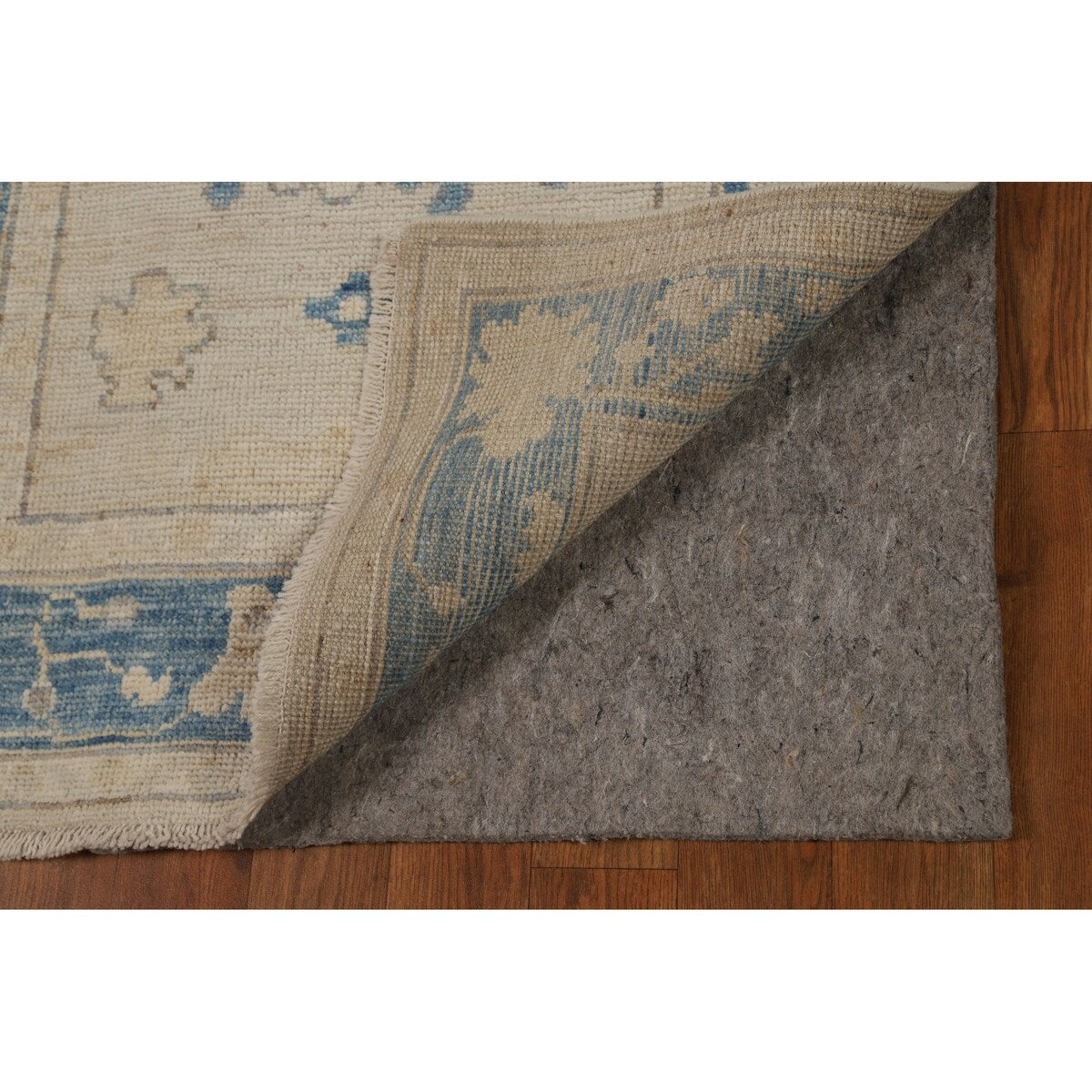 Vegetable Dye Oushak Turkish Runner Rug Hallway Handmade Wool Carpet - 2'7" x 13'2"