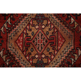 Vegetable Dye Shiraz Persian Vintage Runner Rug Handmade Wool Carpet - 3'6"x 8'11"