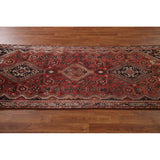 Vegetable Dye Shiraz Persian Vintage Runner Rug Handmade Wool Carpet - 3'6"x 8'11"