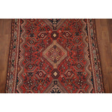 Vegetable Dye Shiraz Persian Vintage Runner Rug Handmade Wool Carpet - 3'6"x 8'11"