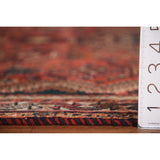 Vegetable Dye Shiraz Persian Vintage Runner Rug Handmade Wool Carpet - 3'6"x 8'11"