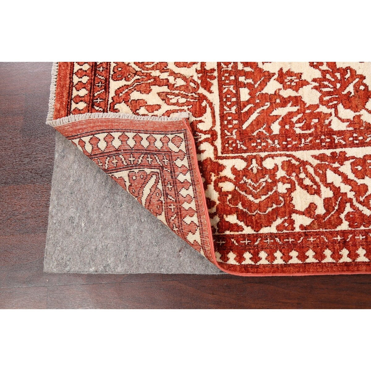 Vegetable Dye Traditional Mahal Persian Area Rug Handmade Wool Carpet - 6'7" x 10'10"