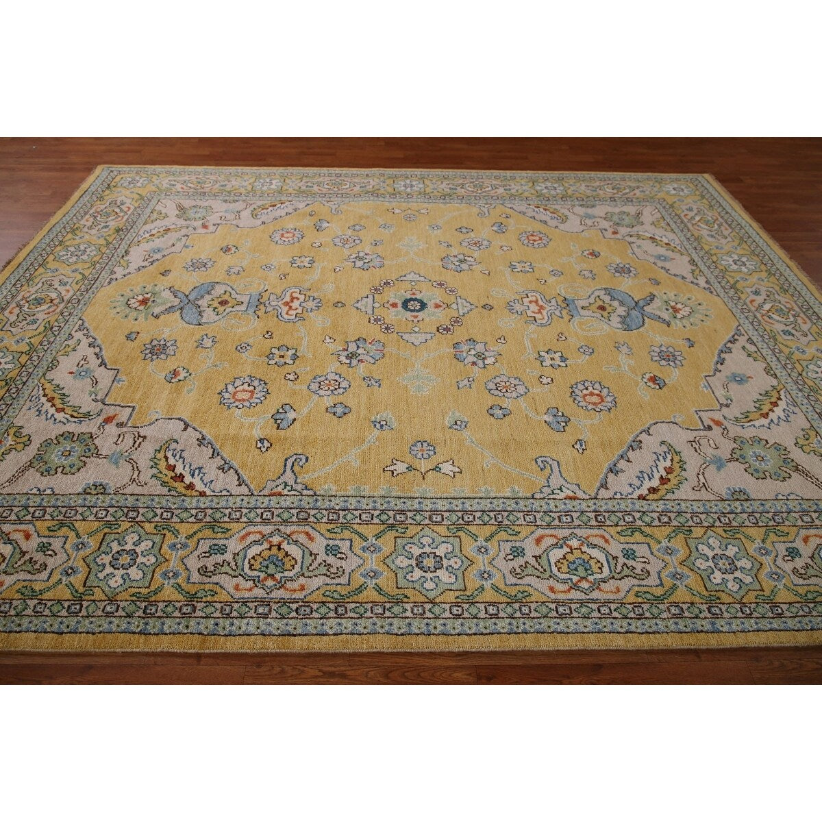Vegetable Dye Ziegler Oriental Area Rug Hand-knotted Wool Carpet - 7'10" x 9'10"
