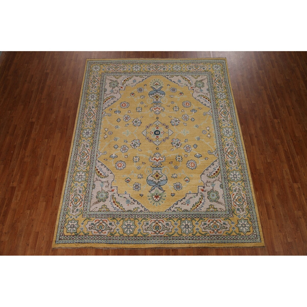 Vegetable Dye Ziegler Oriental Area Rug Hand-knotted Wool Carpet - 7'10" x 9'10"