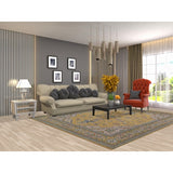 Vegetable Dye Ziegler Oriental Area Rug Hand-knotted Wool Carpet - 7'10" x 9'10"