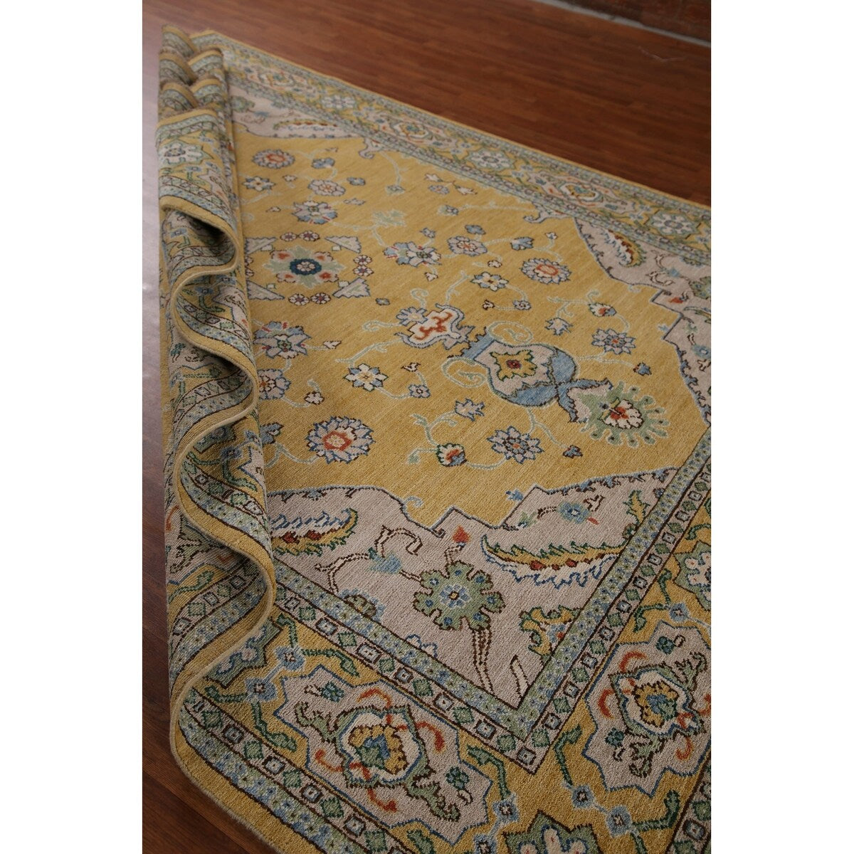 Vegetable Dye Ziegler Oriental Area Rug Hand-knotted Wool Carpet - 7'10" x 9'10"
