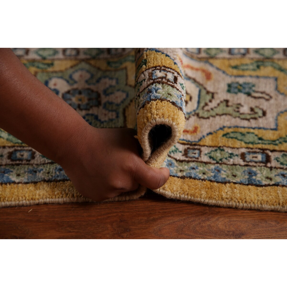 Vegetable Dye Ziegler Oriental Area Rug Hand-knotted Wool Carpet - 7'10" x 9'10"