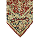 Vegetable-dyed Pak-Persian Chileska Burgundy/Navy Rug - 9'1" x 12'2"