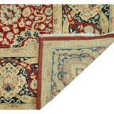 Vegetable-dyed Pak-Persian Chileska Burgundy/Navy Rug - 9'1" x 12'2"
