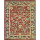 Vegetable-dyed Pak-Persian Chileska Burgundy/Navy Rug - 9'1" x 12'2"