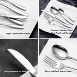 Velaze Gamma 60 pcs Silverware Flatware Set (Service for 12)