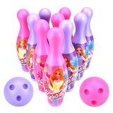 Velocity Toys Princess Sport Children's Big 12 Piece Toy Bowling Set with 10 Pins 2 Bowling Balls