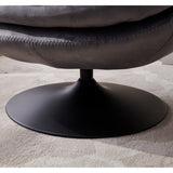 Velvet 360 Degree Swivel Lounge Chairs Chaise Lounges with Chair & Ottoman Sets