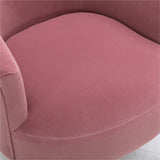 Velvet Accent Armchair Tub Chair With Gold Metal Legs