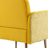 Velvet Accent Chair Lounge Chair Leisure Recliner Sofa with Rose Golden Feet
