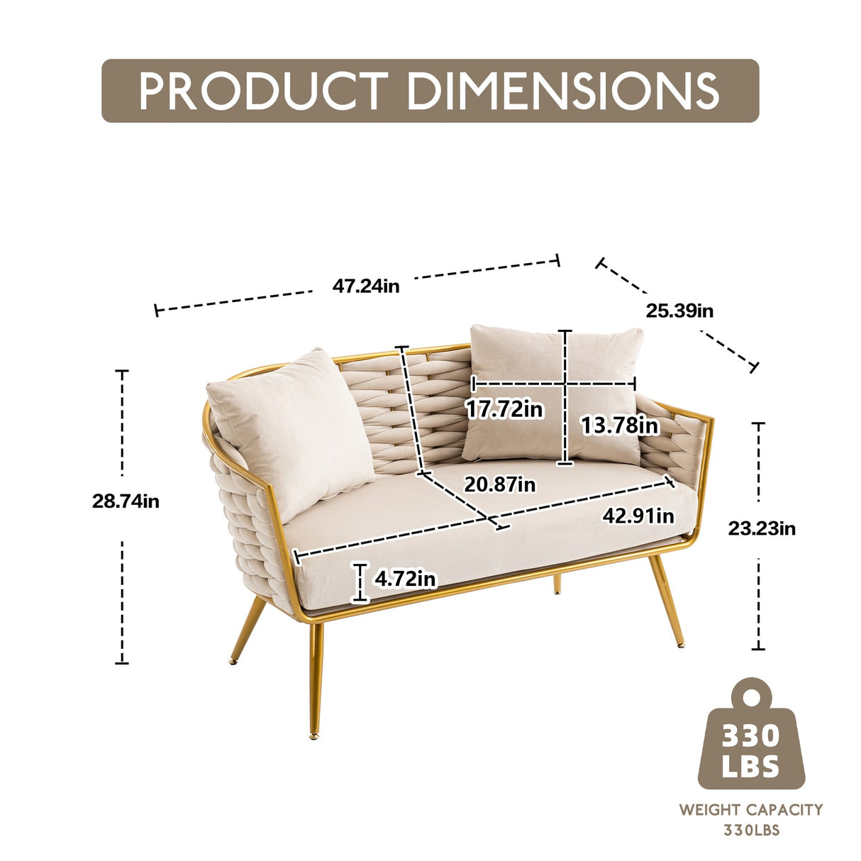 Velvet Accent Chair Modern Upholstered Armsofa Tufted Sofa with Metal Frame, Single Leisure sofa for Living Room