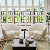 Velvet Accent Chairs for Living Room Bedroom Office Leisure Upholstered Single Sofa Chair