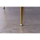 Velvet Armchair Accent Tub Barrel Chair Armchair with Gold Metal Legs