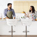 Velvet Bar Stool Set of 2, Counter Height Bar Height Adjustable Counter Height Kitchen Bar Chair Cushion Island Chair