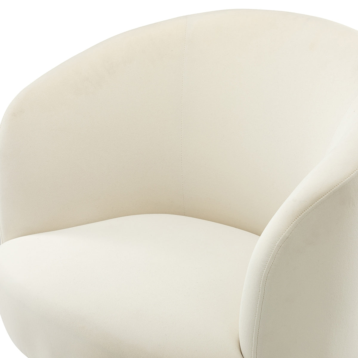 Velvet Barrel Chair Lounge Chairs Modern Curved Padded Seat Backrest Arm Chair