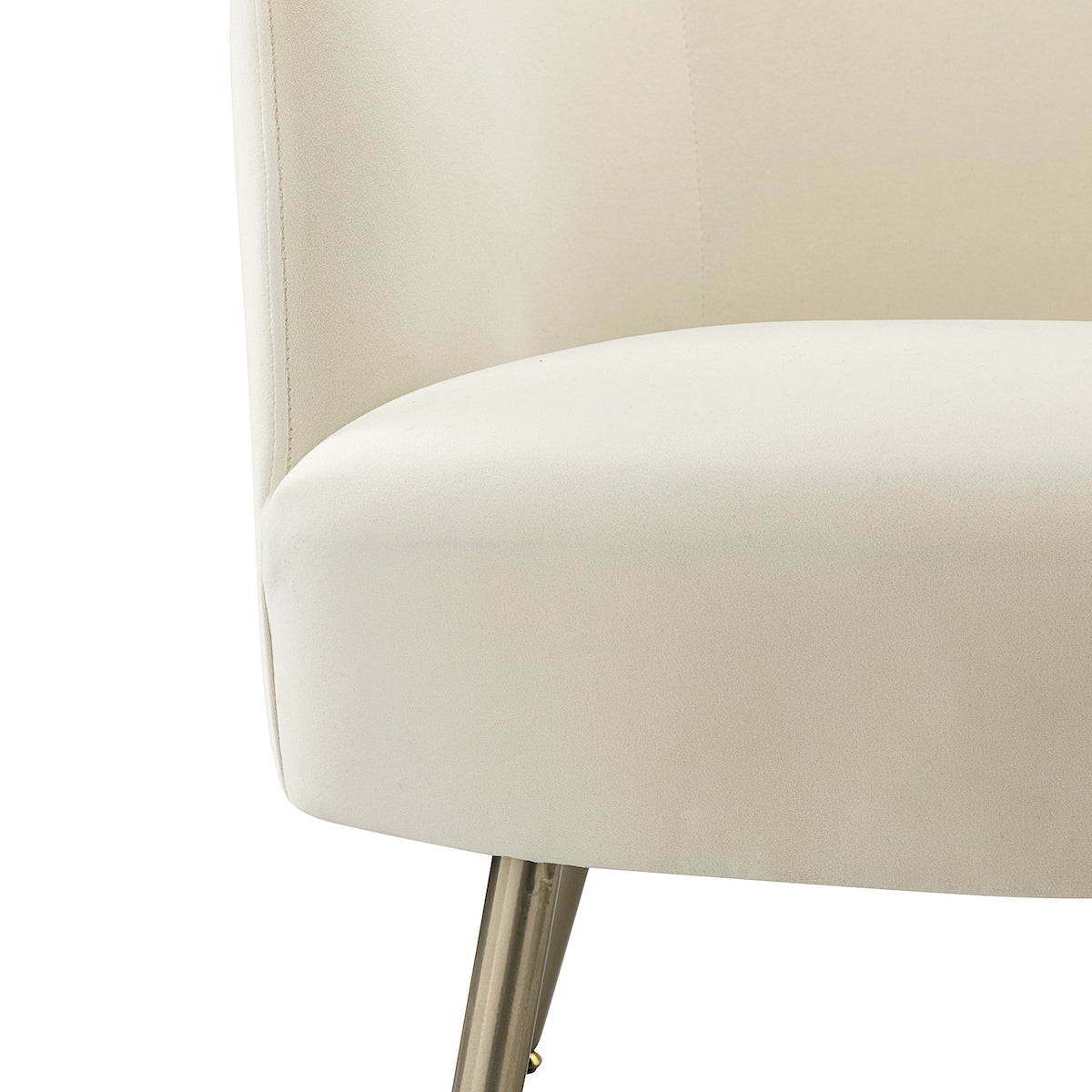 Velvet Barrel Chair Lounge Chairs Modern Curved Padded Seat Backrest Arm Chair