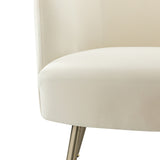 Velvet Barrel Chair Lounge Chairs Modern Curved Padded Seat Backrest Arm Chair