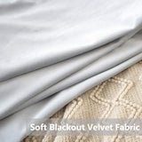 Velvet Curtains 63" Long,Light Blocking Thermal Insulating Soundproof Set of 2