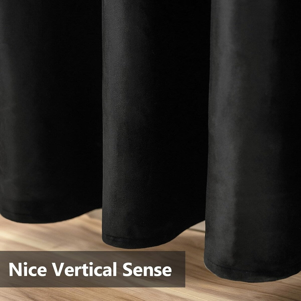 Velvet Curtains 63" Long,Light Blocking Thermal Insulating Soundproof Set of 2