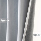 Velvet Curtains 63" Long,Light Blocking Thermal Insulating Soundproof Set of 2