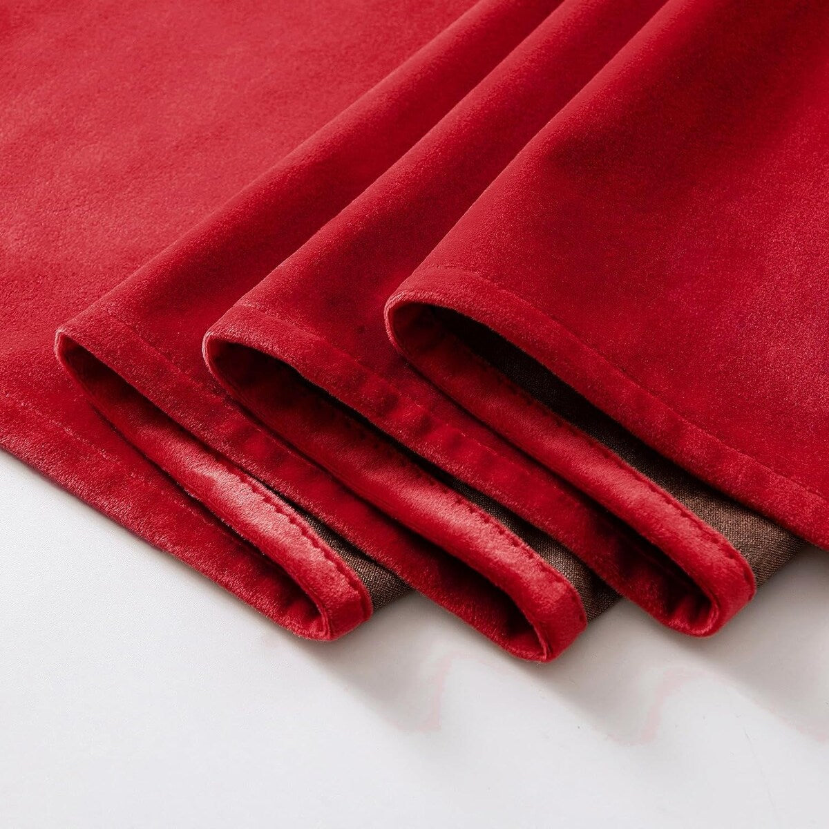 Velvet Curtains 63" Long,Light Blocking Thermal Insulating Soundproof Set of 2