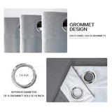 Velvet Curtains 63" Long,Light Blocking Thermal Insulating Soundproof Set of 2