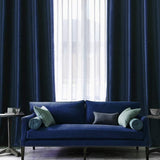 Velvet Curtains 63" Long,Light Blocking Thermal Insulating Soundproof Set of 2