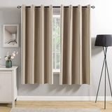 Velvet Curtains 63" Long,Light Blocking Thermal Insulating Soundproof Set of 2