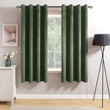 Velvet Curtains 63" Long,Light Blocking Thermal Insulating Soundproof Set of 2
